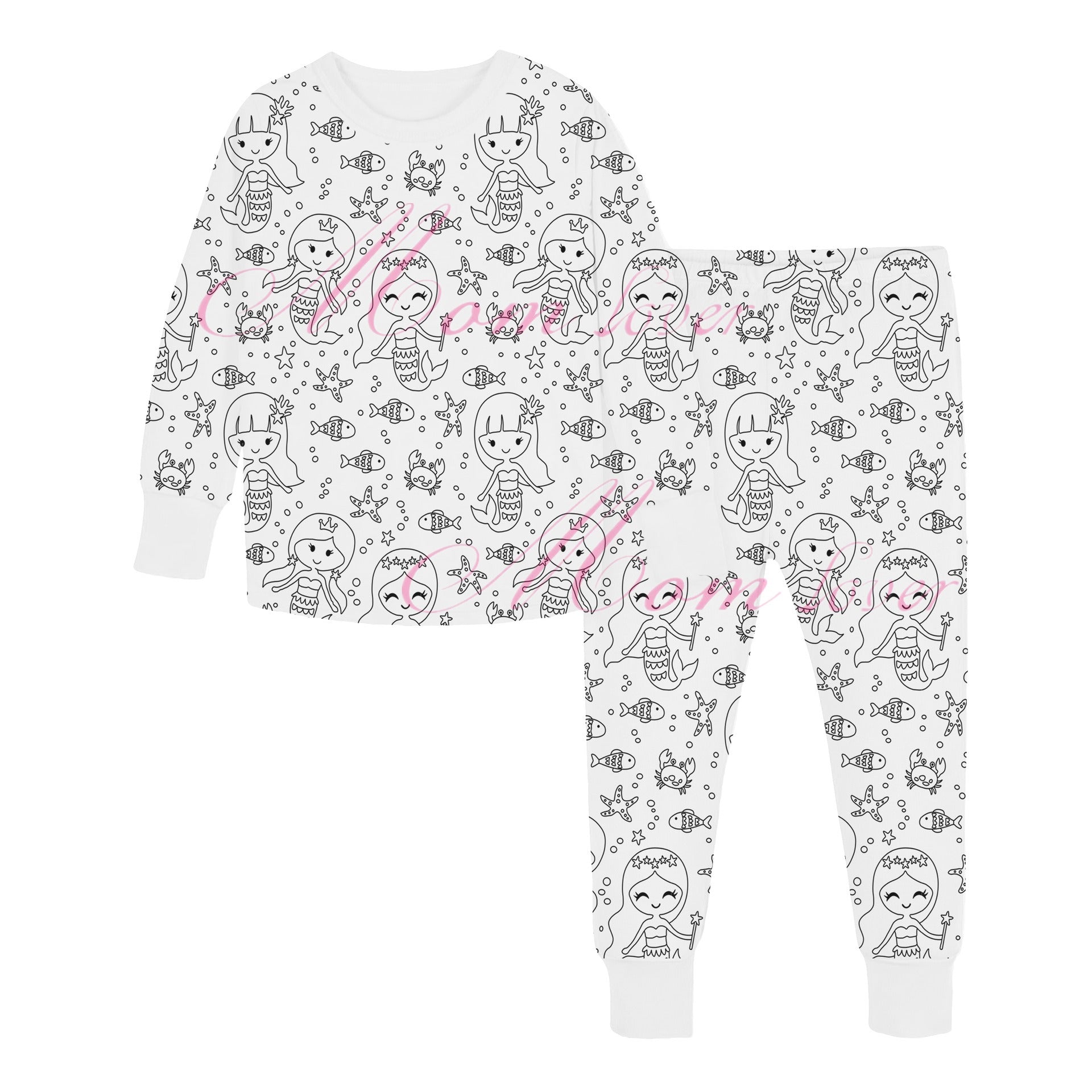 Children's Graffiti Pajamas Set