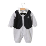 Load image into Gallery viewer, Children&#39;s Gentlemanly Suit Romper
