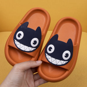 Big-Eyed Black Cat Cartoon Baby Sandals