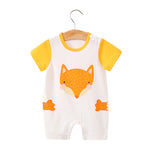 Load image into Gallery viewer, Newborn Cartoon Animal Baby Jumpsuit
