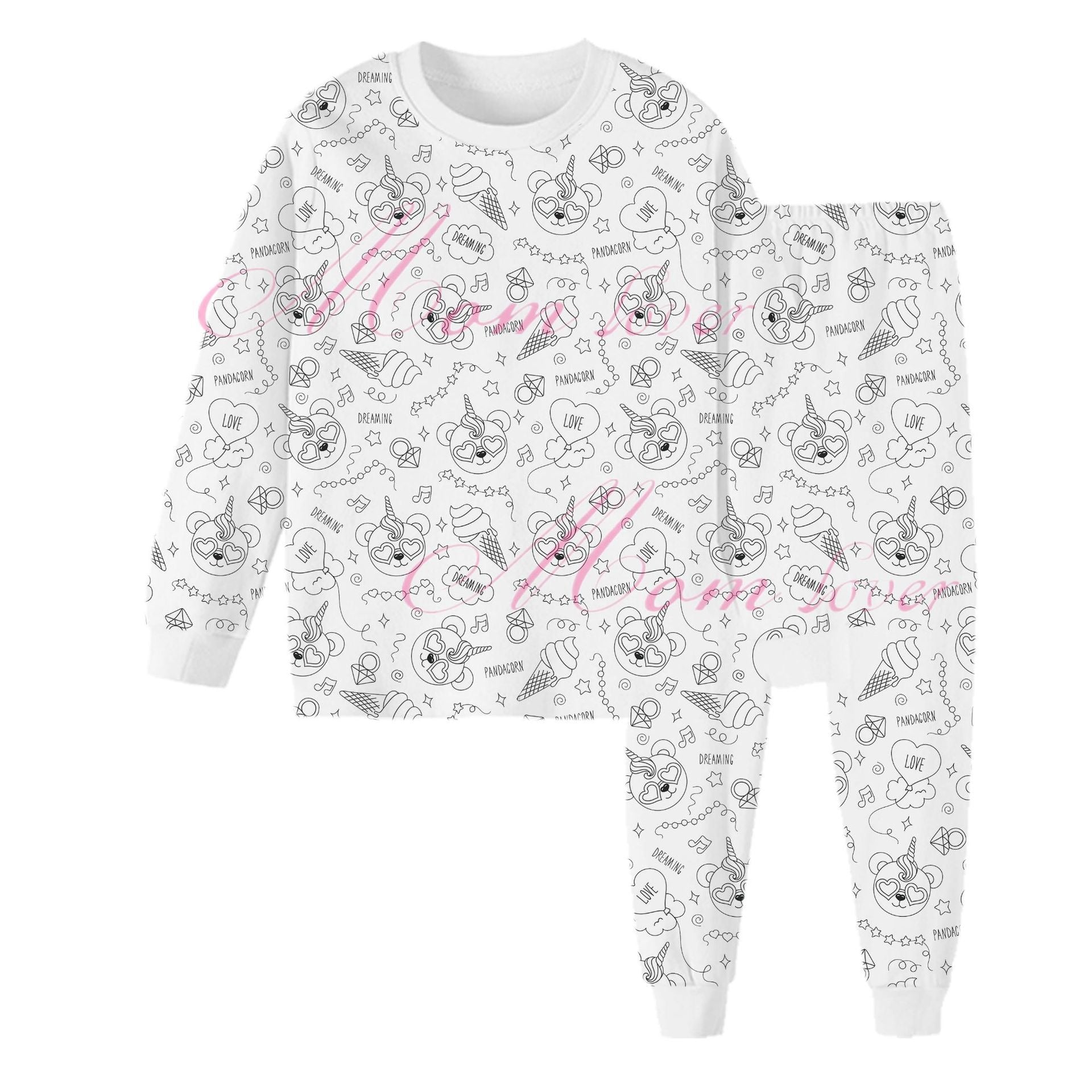 Children's Graffiti Pajamas Set