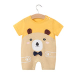 Load image into Gallery viewer, Newborn Cartoon Animal Baby Jumpsuit
