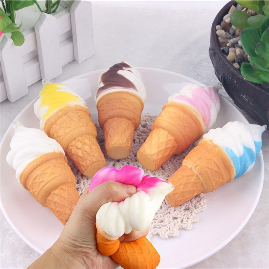 Smiley Ice Cream Squishy Stress Toy