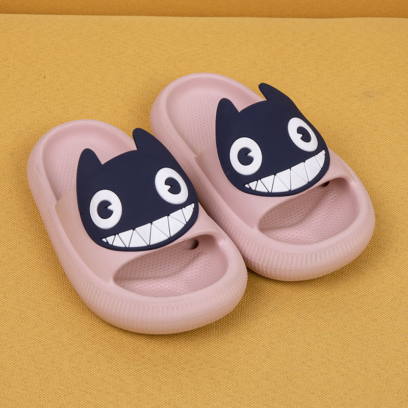 Big-Eyed Black Cat Cartoon Baby Sandals