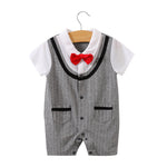 Load image into Gallery viewer, Summer Short Sleeve Baby Gentleman Romper
