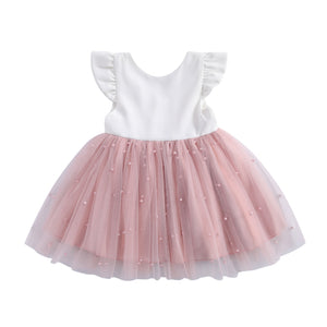 Girl's Fluffy Mesh Princess Dress