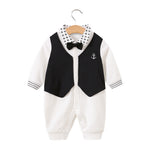 Load image into Gallery viewer, Children&#39;s Gentlemanly Suit Romper
