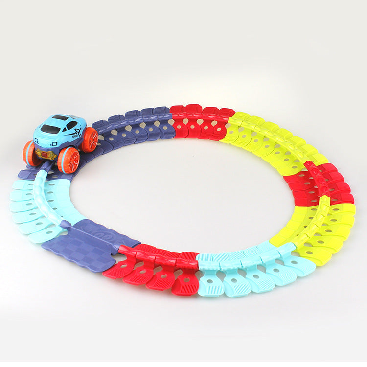 Children's Educational Train Assembled Car Track