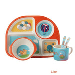 Load image into Gallery viewer, Baby Bamboo Fiber Dinnerware Set (5pcs)
