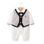 Load image into Gallery viewer, Children&#39;s Gentlemanly Suit Romper
