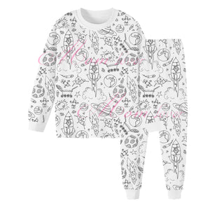 Children's Graffiti Pajamas Set