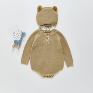 Newborn Baby Autumn Knitted Jumpsuit