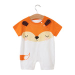 Load image into Gallery viewer, Newborn Cartoon Animal Baby Jumpsuit
