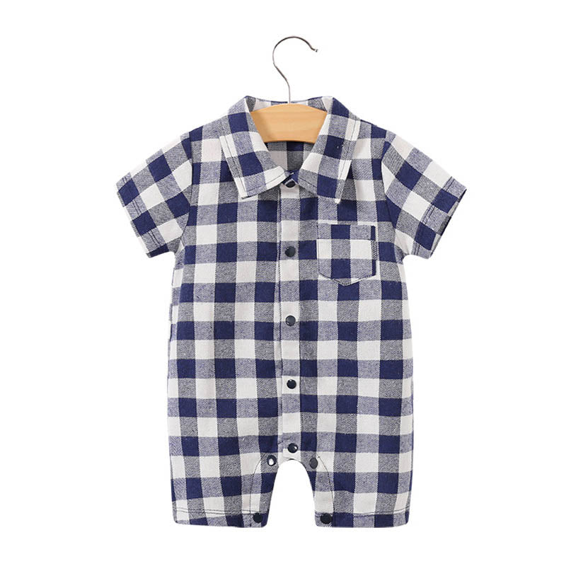 Summer Short Sleeve Baby Gentleman Romper