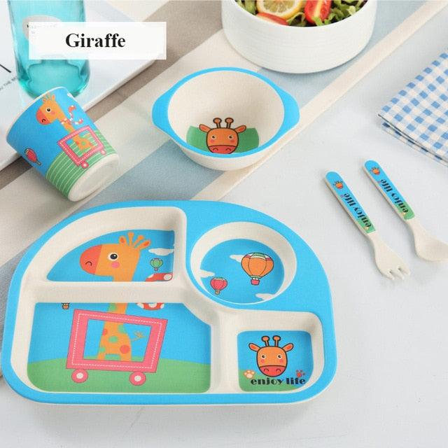 Baby Bamboo Fiber Dinnerware Set (5pcs)