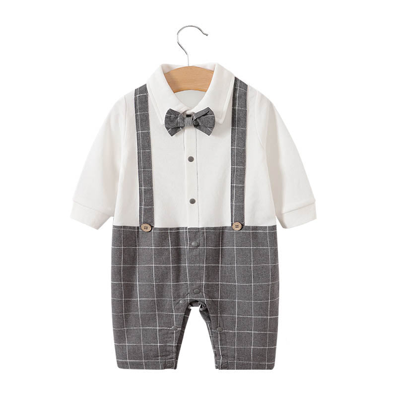 Children's Gentlemanly Suit Romper