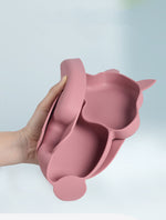 Load image into Gallery viewer, Squirrel Compartment Silicone Tableware Set
