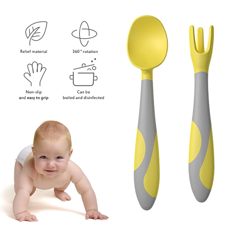 Baby Silicone Gel Spoon Set