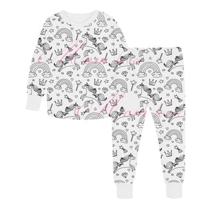 Children's Graffiti Pajamas Set