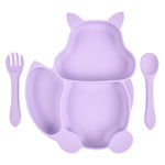 Load image into Gallery viewer, Squirrel Compartment Silicone Tableware Set
