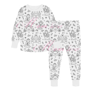 Children's Graffiti Pajamas Set