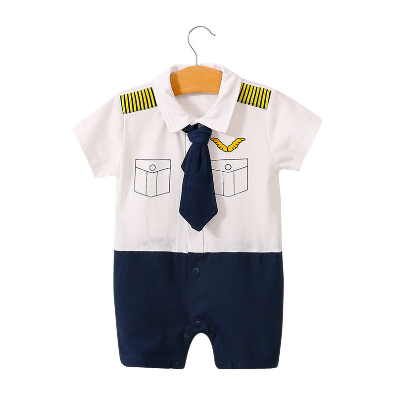 Summer Short Sleeve Baby Bodysuit