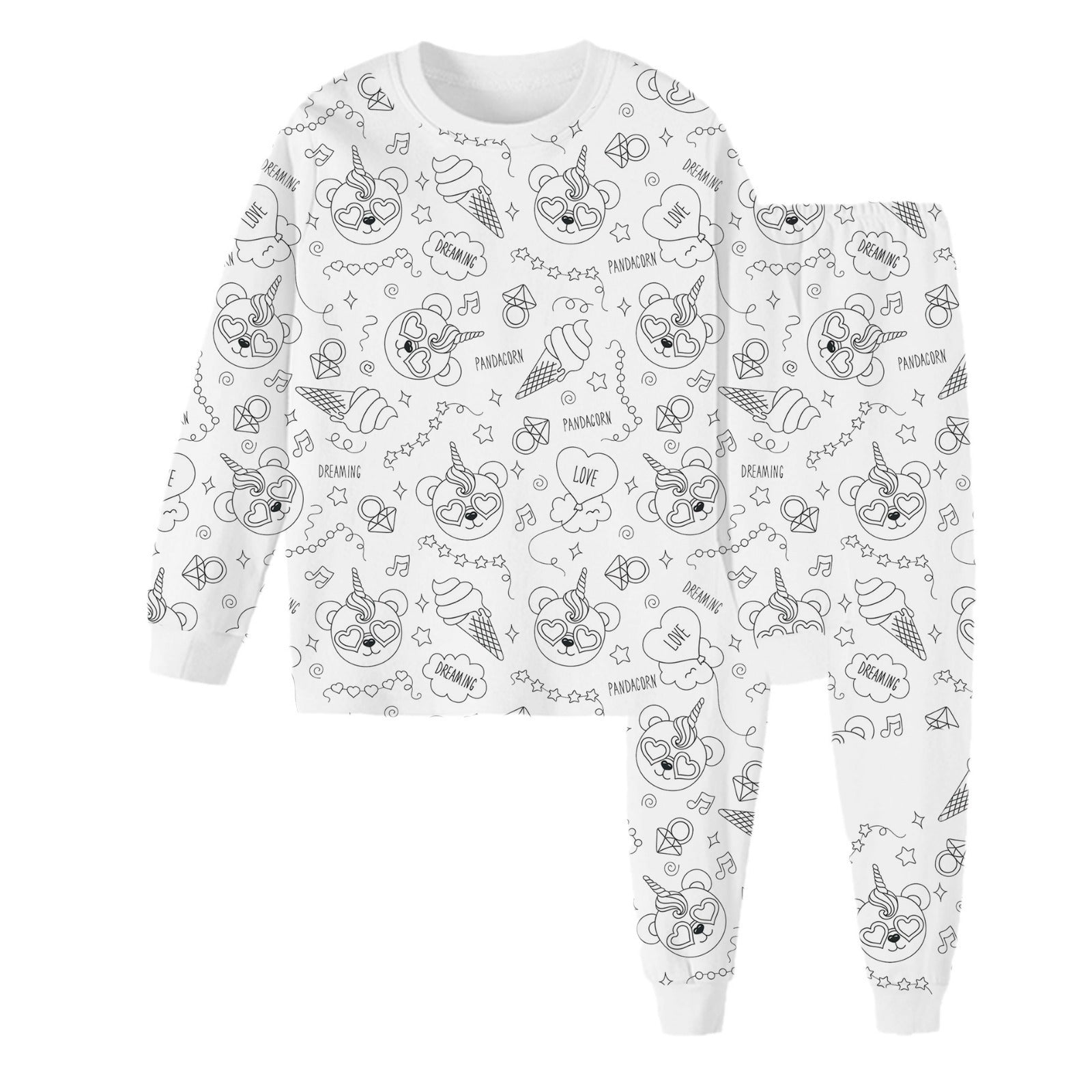 Children's Graffiti Pajamas Set