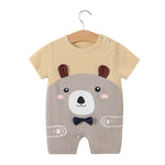 Load image into Gallery viewer, Newborn Cartoon Animal Baby Jumpsuit
