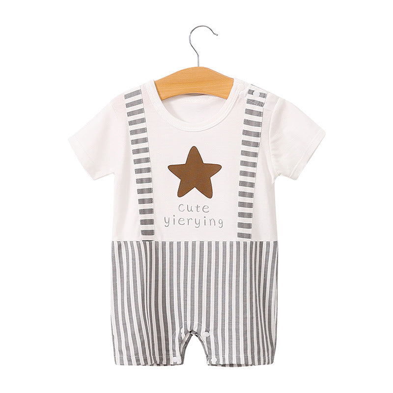 Summer Short Sleeve Baby Bodysuit