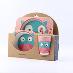 Load image into Gallery viewer, Children Bamboo Fiber Tableware Set (5pcs)
