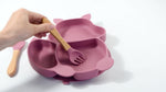 Load image into Gallery viewer, Squirrel Compartment Silicone Tableware Set
