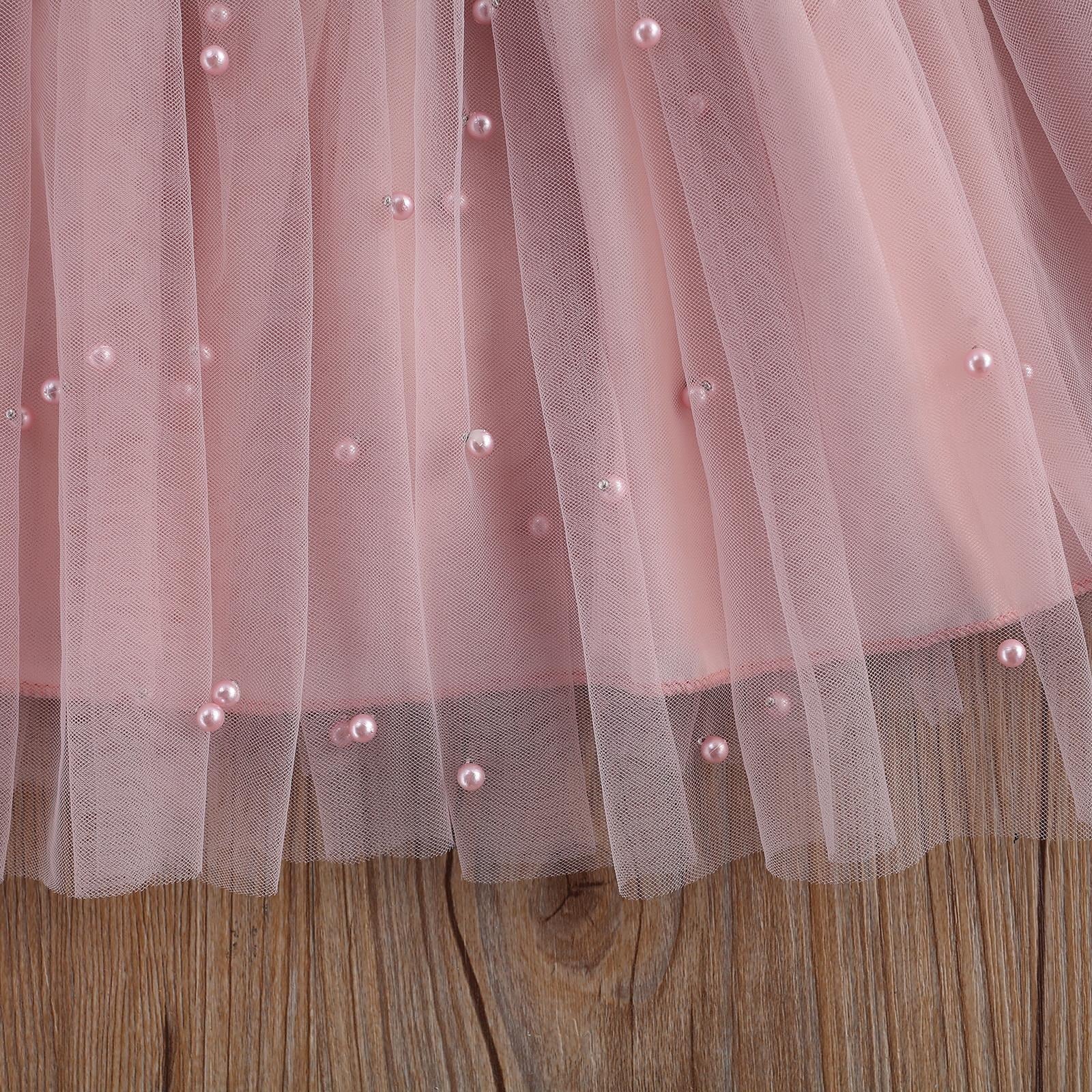 Girl's Fluffy Mesh Princess Dress