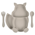 Load image into Gallery viewer, Squirrel Compartment Silicone Tableware Set
