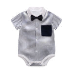 Load image into Gallery viewer, Summer Short Sleeve Baby Gentleman Romper
