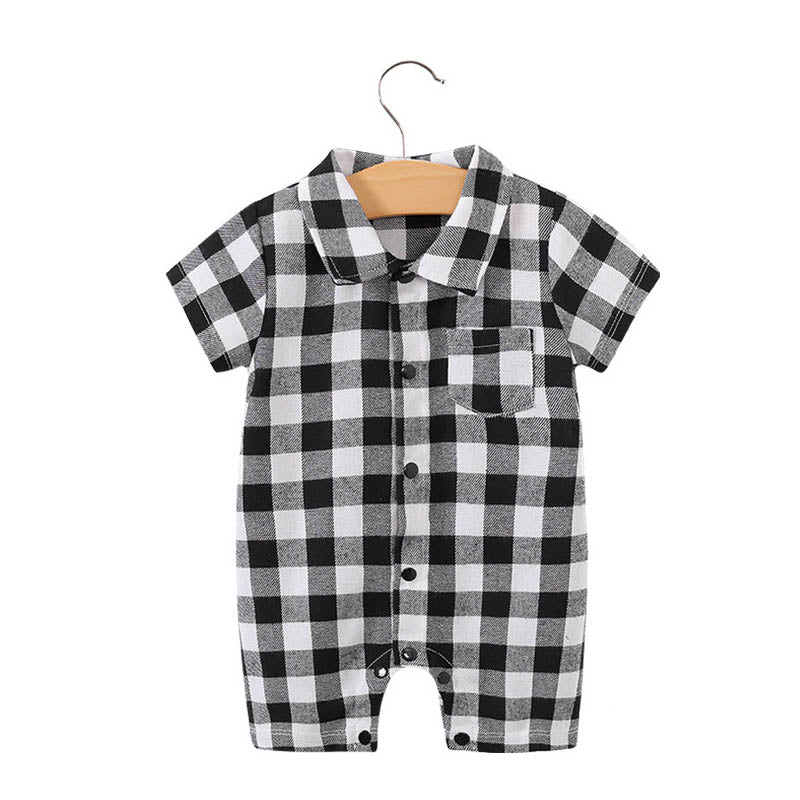 Summer Short Sleeve Baby Gentleman Romper