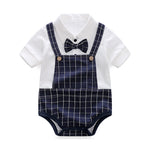 Load image into Gallery viewer, Summer Short Sleeve Baby Gentleman Romper
