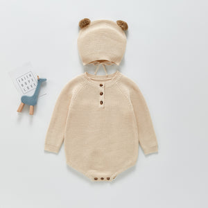 Newborn Baby Autumn Knitted Jumpsuit