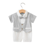 Load image into Gallery viewer, Summer Short Sleeve Baby Gentleman Romper
