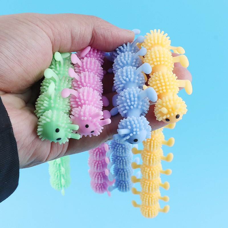 16-Knot Caterpillar Stress Relief Toy