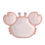 Load image into Gallery viewer, Cartoon Crab Silicone Tableware Set
