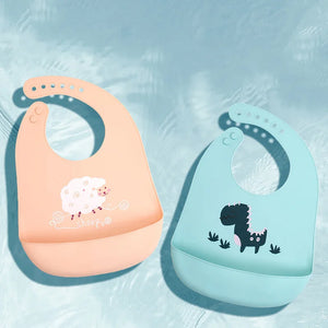 Cute Waterproof Silicone Baby Bibs