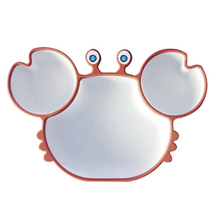 Cartoon Crab Silicone Tableware Set